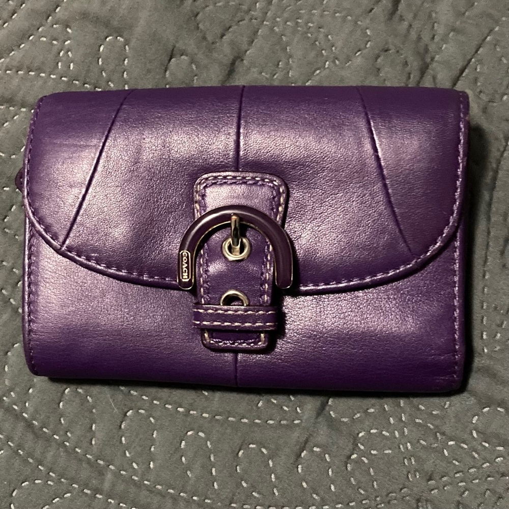 Coach Trifold Leather Wallet NWT